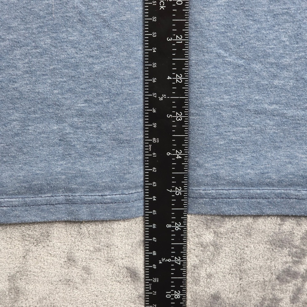 Columbia Omni-Wick Mens XL Long Sleeve Blue Heathered Raglan Shirt RN89724 - Picture 7 of 8